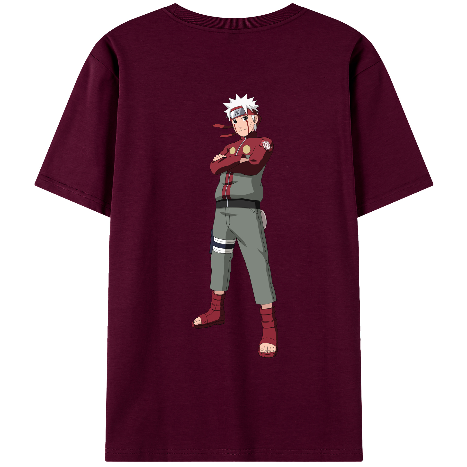 （画像用） NARUTO -ナルト- うずまき ナルト Uzumaki Naruto レディース半袖Tシャツ(バックプリント)